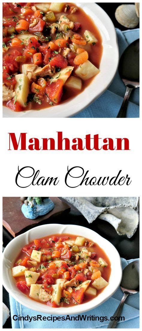Definition of clambakes a clambake is clams, other shellfish, and vegetables all steamed together in a net, sometimes over seaweed. Manhattan Clam Chowder | Recipe | Manhattan clam chowder, Clam chowder, Healthy soup recipes
