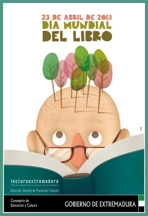 En 2015 me encargaron realizar el cartel que conmemora el día del libro, 23 de abril. CELEBRANDO EL DÍA MUNDIAL DEL LIBRO | Feria de libros ...