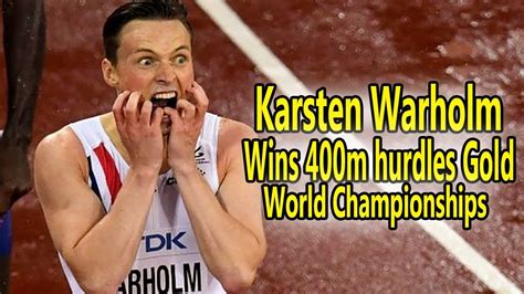 Benjamin also went under the existing world record in 46.17. Norway's Karsten Warholm wins 400m hurdles Gold in London ...