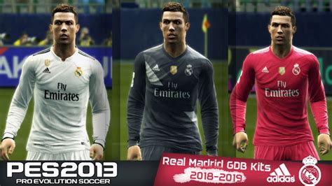 Cpk version include 4 kits | sider version include 10+kits. ultigamerz: PES 2013 Real Madrid Full Kits 2018-19 by Luca19