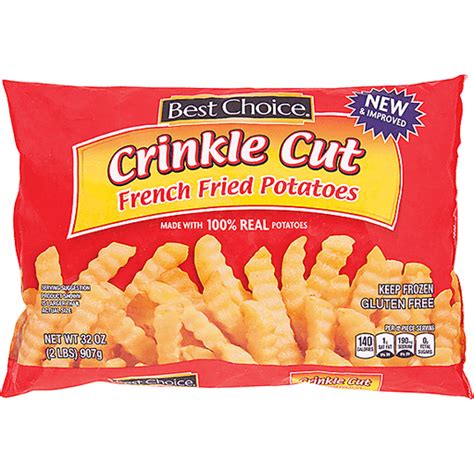 Shake and gently stir about halfway through cooking. Best Choice Crinkle Cut Potatoes | Potatoes | Superlo Foods