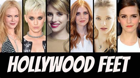 A surprising number of beautiful celebrities we see on the big and small screen have an ugly body part: Top 50 - Hollywood Celebrity Feet - YouTube