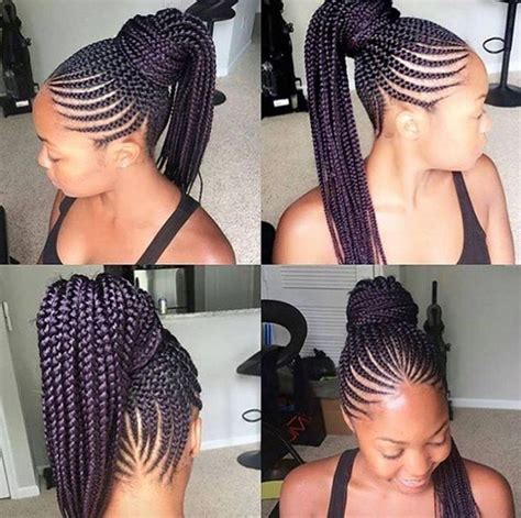 Looking for trendy hairstyles for black women? Schöne Straight Up Braids Frisuren 2018 Inspiration ...