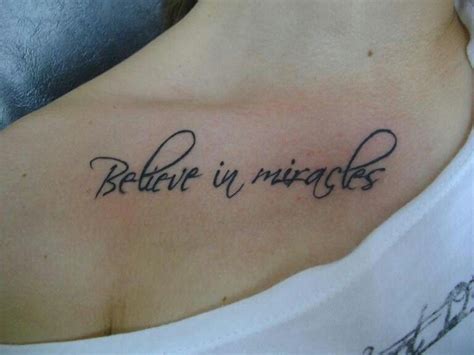 A system consisting of most effective natural products, techniques, remedies, and more. Believe in Miracles | Miracle tattoo, Original tattoos ...