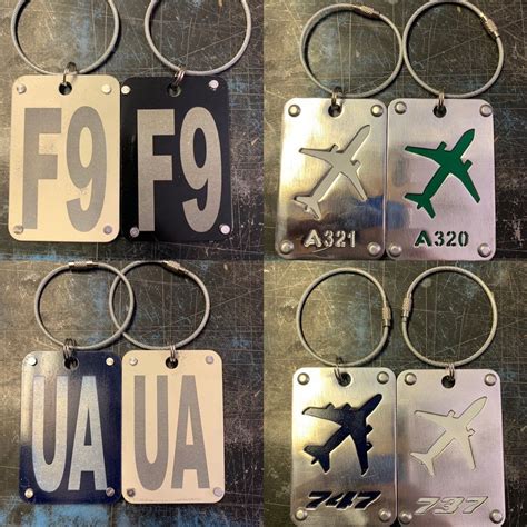 This individual luggage tag will distinguish you from other travellers and is certainly a conversation starter. Airplane skin/aluminum double sided luggage tags United ...