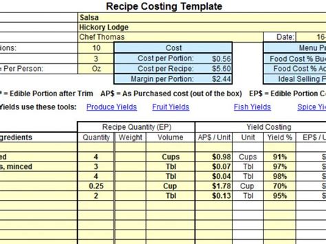 Save time, minimize waste and grow profit. Food Cost Spreadsheet Template - Spreadsheets