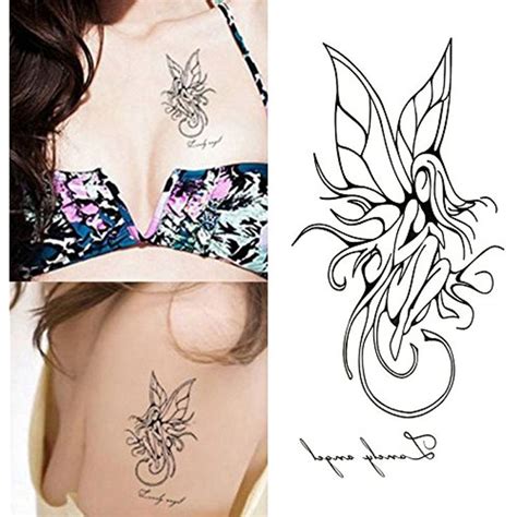 Right now temporary tattoos are found these tribal style butterflies, well, and one fairy. Oottati Small Cute Temporary Tattoo Fairy Wings Arm (Set ...