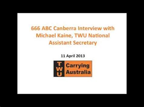 Listen to culture, news online streaming radio stations for free. 666 ABC Canberra Interview with Michael Kaine - YouTube