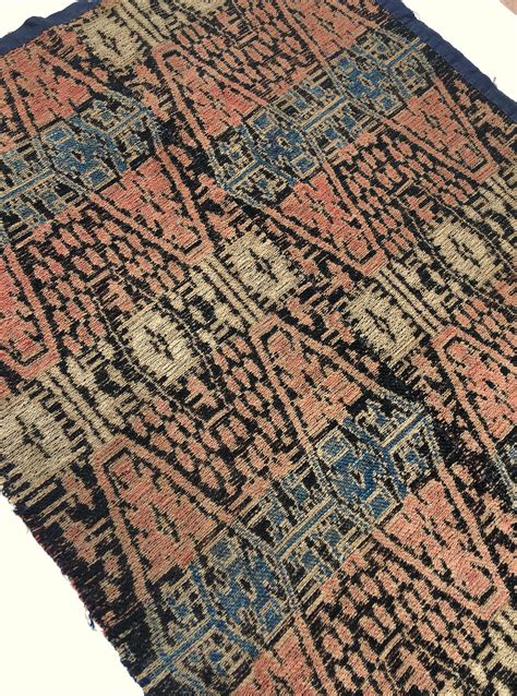 chinese-ikat-textile,-rare-vintage-asian-textile-with-images-asian