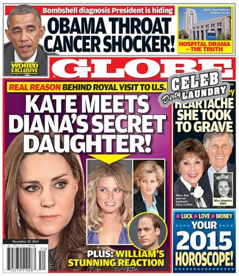 If diana had a secret daughter the whole world would have known, the press followed her every move,so how could this be possible,we know when. GLOBE: Kate Middleton Meets Princess Diana's Daughter in ...