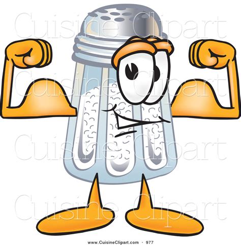 Cartoon characters /tombak brothers no support mixable,2headone body. Cuisine Clipart of a Muscular Strong Salt Shaker Mascot ...