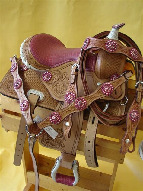 Free delivery on orders over $150. 10" Leather SHOW Saddle PKG Kid Pony Mini Western Trail ...