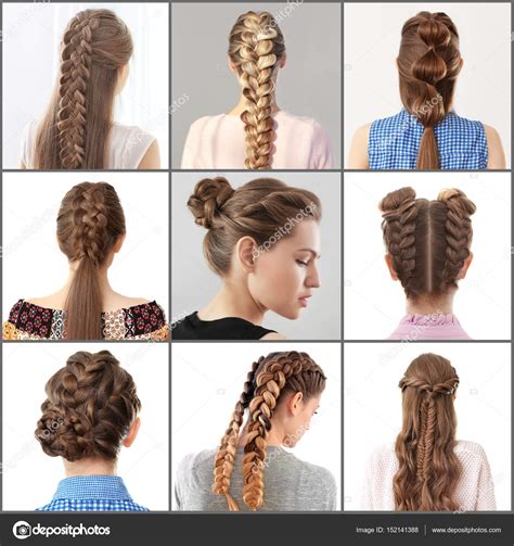 Women Different Hairstyles — Stock Photo © belchonock ...