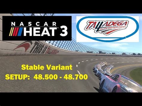 Nascar heat 4 setup for auto club in cup, xfinity, and trucks. NASCAR HEAT 3 - Talladega Setup - YouTube