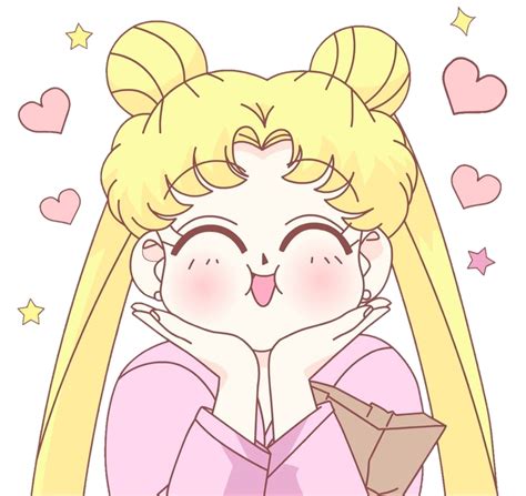 Anime animechan chan cute tears cry love ahhhh. sailormoon funny kawaii cute anime girl heart stars aes...