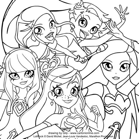 Lolirock transformation switched colors & switched transformation music! Drawing of LoliRock coloring page
