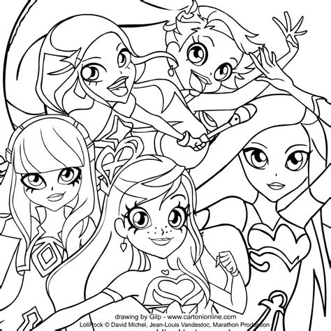 This time we are giving the lolirock fans something to be excited about! Drawing of LoliRock coloring page