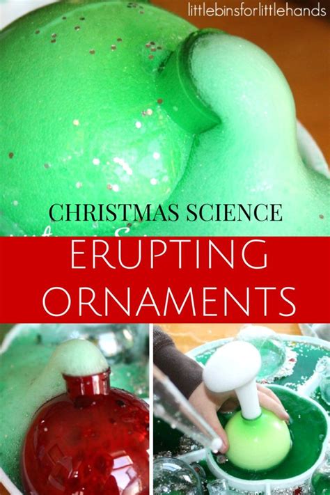 Christmas baking & dessert recipes. Christmas Baking Soda Science Erupting Ornaments | Cool science experiments, Science experiments ...