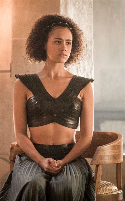 Yahoo tv spoke with alfie allen, who plays theon, about the inner workings of his character and what we might expect from him the rest of the season. Nathalie Emmanuel as Missandei - photo Helen Sloan/HBO ...