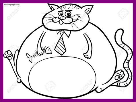 This kitty cat colouring page is perfect for the youngest kids, with its size, big bold lines and cute face. Fat Cat Coloring Pages at GetColorings.com | Free ...