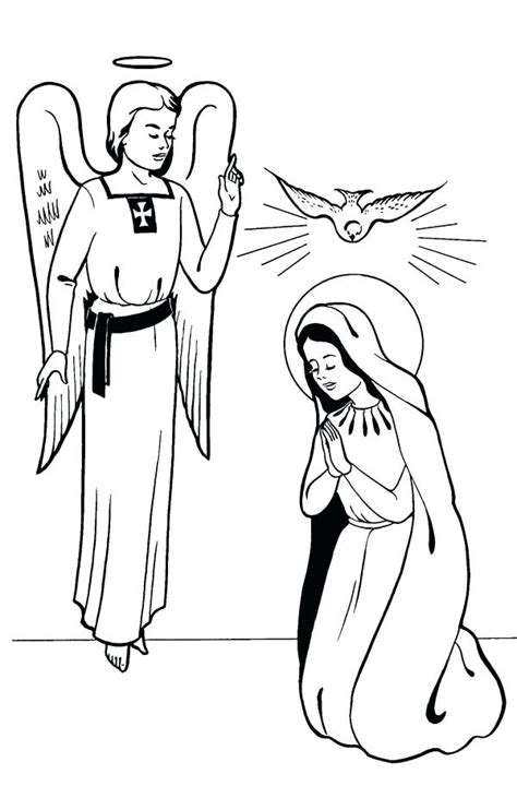 The annunciation coloring page coloring pages sketches. Annunciation Coloring Page at GetColorings.com | Free ...