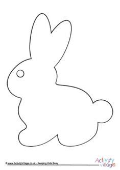 There are cute easter bunnies, chicks, and spring lambs, plus patterned easter egg templates to color in, religious easter coloring sheets, and beautifully intricate designs for teens and. 22 Best Bunny Templates images | Bunny templates, Easter crafts, Bunny