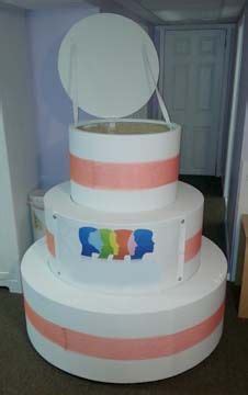 However, the construction is usually cardboard. Pop out cakes, world largest cakes, popout biggest cakes Pop out Cakes Bakery USA cake, jump ...