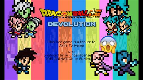 C'est la naissance de dragon ball z tribute. Dragon ball devolution juego. Dragon ball Super Devolution - Juegos de DBZ