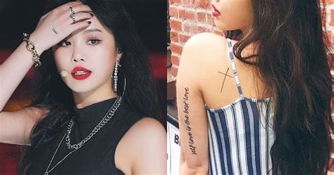 Miyeon, minnie, soojin, yuqi and shuhua. (G)I-DLE Soojin's 8 Dainty Tattoos Will Inspire You To ...