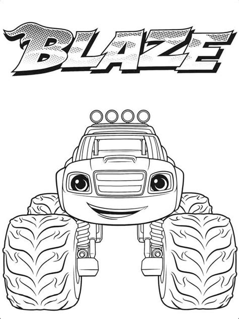Blaze and The Monster Machine Coloring Pages - Visual Arts ...