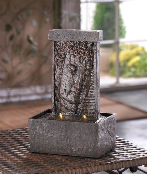 An alternative is to create something smaller. PEACEFUL BUDDHA TABLETOP WATER FOUNTAIN Small Indoor Home ...