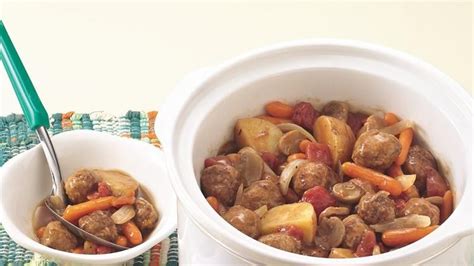 Trusted meatball recipes from betty crocker. Slow-Cooker Meatball Stew recipe from Betty Crocker