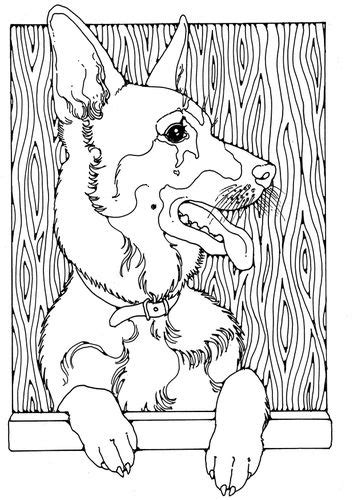 Most relevant best selling latest uploads. Coloring page German shepherd | Embroidery | Pinterest ...