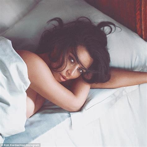 Check spelling or type a new query. Kim Kardashian topless bedroom snap on Instagram | Daily ...