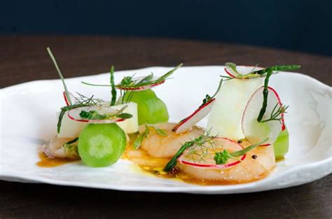 His flagship restaurant 'pollen street social' opened in. Scallop Ceviche: Cucumber, Radish, Yuzu, Soy Dressing, and ...