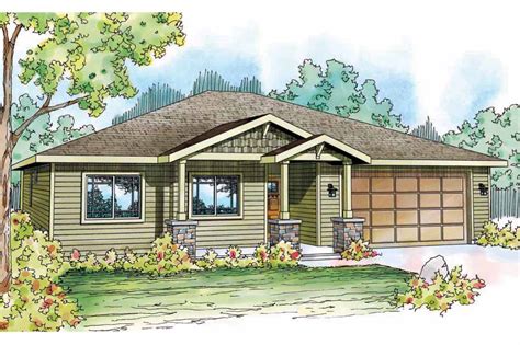 Craftsman house plans feature a signature wide, inviting porch, supported by heavy square columns. Craftsman House Plans - Dogwood 30-748 - Associated Designs