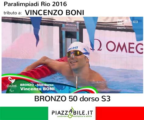 Morlacchi primo oro per l'italia. VINCENZO BONI paralimpiadi Rio 2016 nuoto medaglia bronzo ...