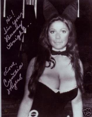 Gorgeous and voluptuous 5'3 brunette knockout cynthia jeanette myers was born on september 12, 1950, in toledo, ohio. 1968 PLAYBOY Playmate Bunny CYNTHIA MYERS signed photo! | #31769853