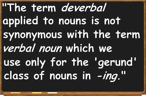 Check spelling or type a new query. Verbal Noun - Definition and Examples