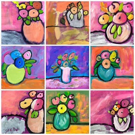Morisot Flower Bouquets - Painted Paper Art