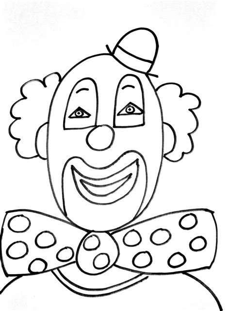 Dessins de clown à colorier. Coloriage clown cirque à imprimer