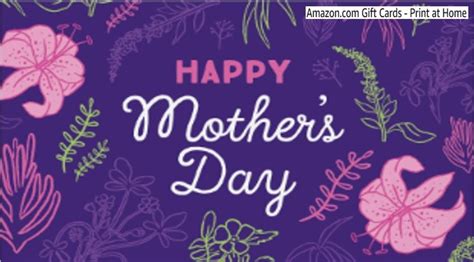 Fitness equipment, beauty products, flowers and more — here are mother's day gifts that will get to you quickly.tom werner / getty images ; Amazon Gift Cards - Print at Home for Mother's Day | Gift ...