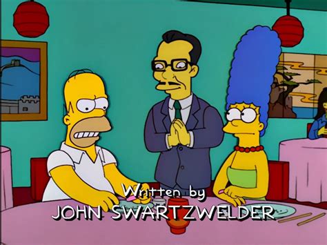 John swartzwelder, the famously reclusive writer who worked for the fox show between 1989 and 2003, has opened up in a rare interview with the new the simpsons, which recently aired its 700th episode, owes much of its longevity to writers like swartzwelder, who gave the show its witty edge in. A Hunka Hunka Burns in Love | John Swartzwelder