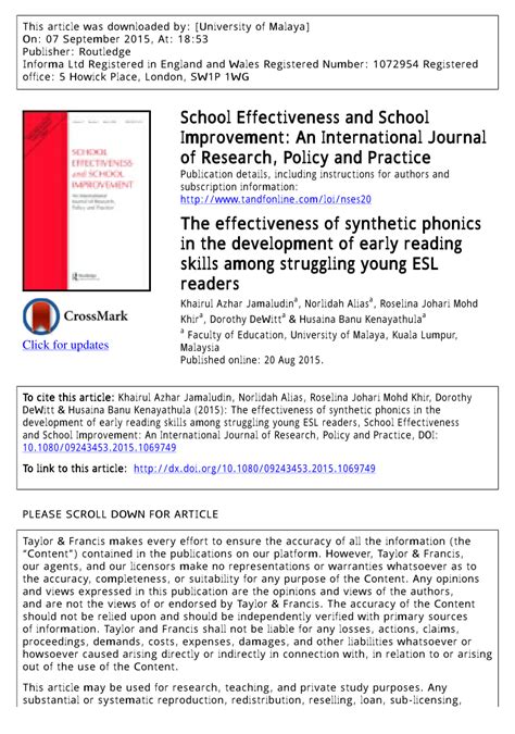 Although phonics can be taught in different ways, research supports instruction that is explicit and systematic. Explain How Systematic Synthetic Phonics Supports The ...