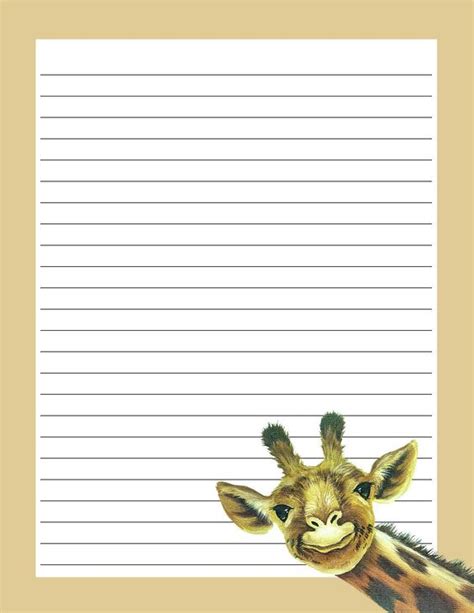From their ossicones to their long necks, from their spots to their tongue, giraffes just stand out. Giraffe | Printable Stationery | Pinterest | Giraffes