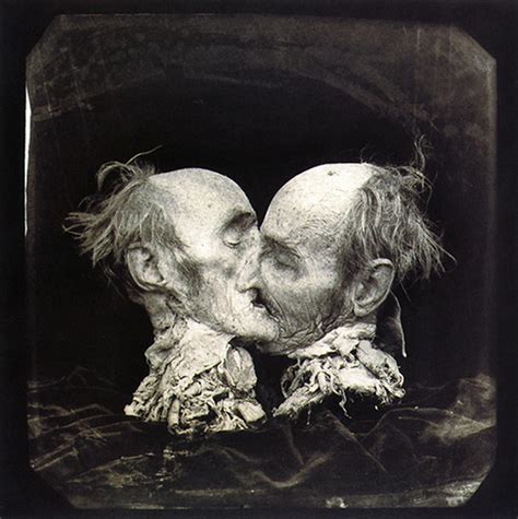 San francisco museum of modern art. "The Kiss" by Joel-Peter Witkin, 1982. One head severed in ...