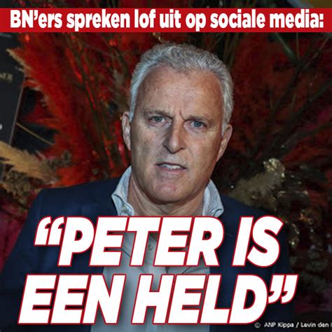 Peter r de vries had previously received threats from the criminal underworld. 'Peter R. de Vries is een held' - Ditjes & Datjes