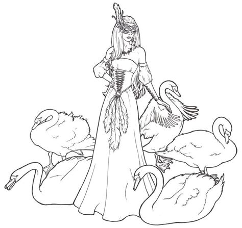 Right click on a coloring page and save image as. Swan Lake Coloring Page - Coloring Home