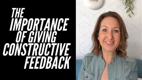 Maybe you would like to learn more about one of these? The Importance Of Giving Constructive Feedback | Effective ...