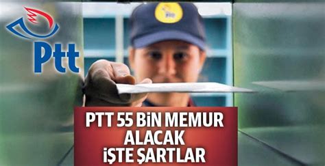 Sinav / terci̇h adi i̇şlem ti̇pi̇ sinavin tari̇hi̇ i̇şlem tari̇hleri̇ durumu; PTT 55 bin memur alacak! İşte başvuru şartları ve formu